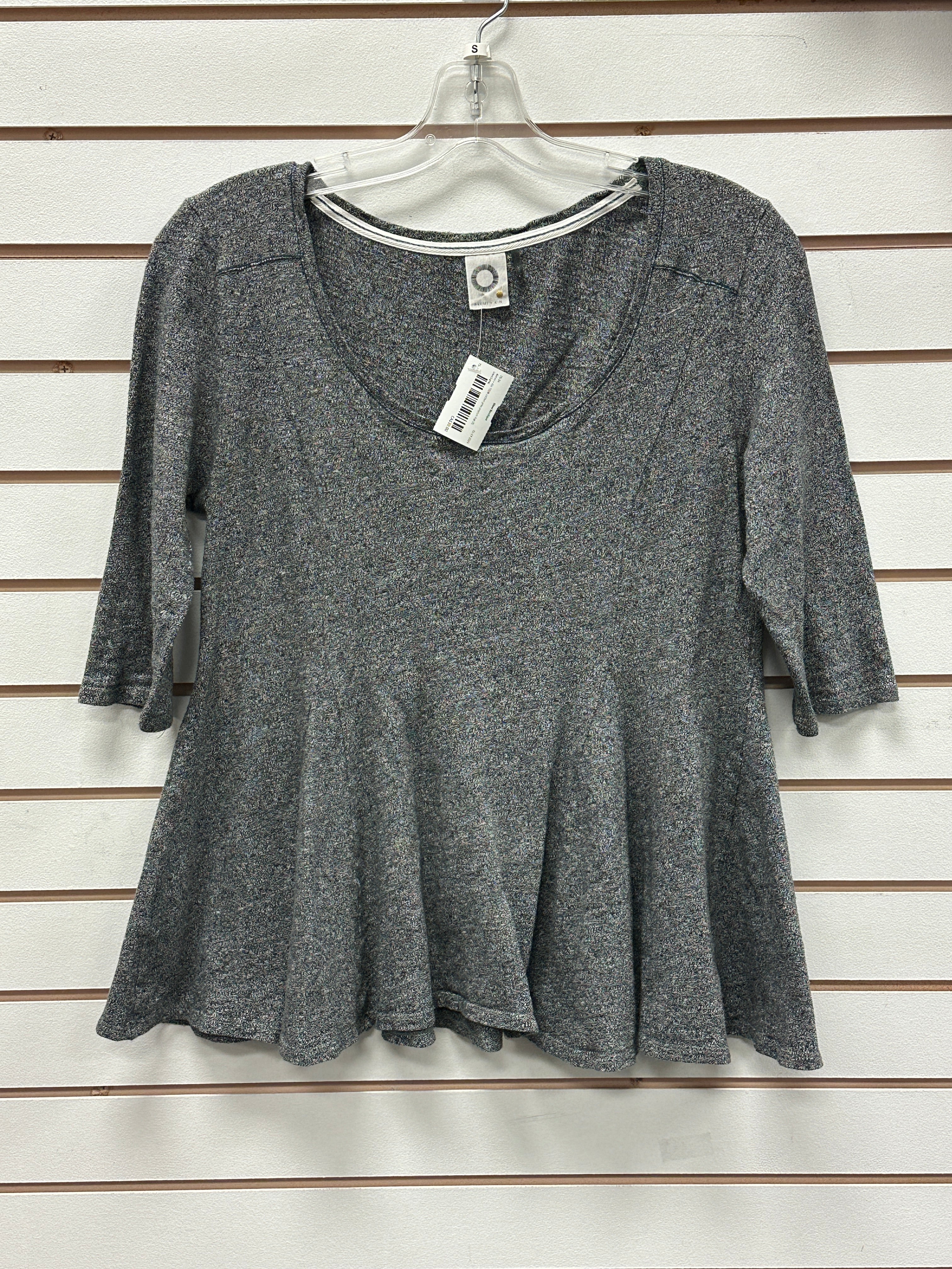 Akemi + Kin 100% cotton grey Peplum top (S)