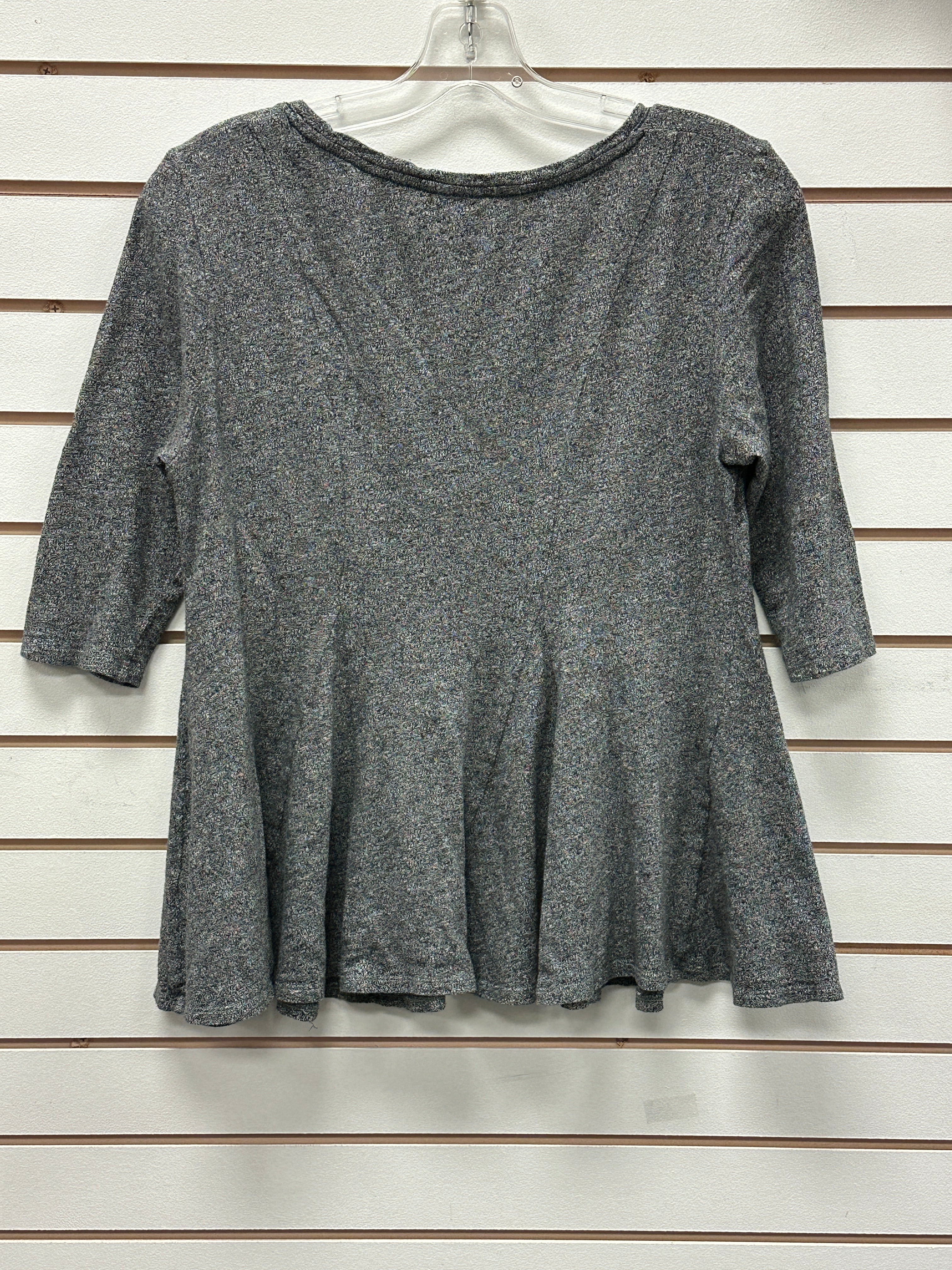 Akemi + Kin 100% cotton grey Peplum top (S)