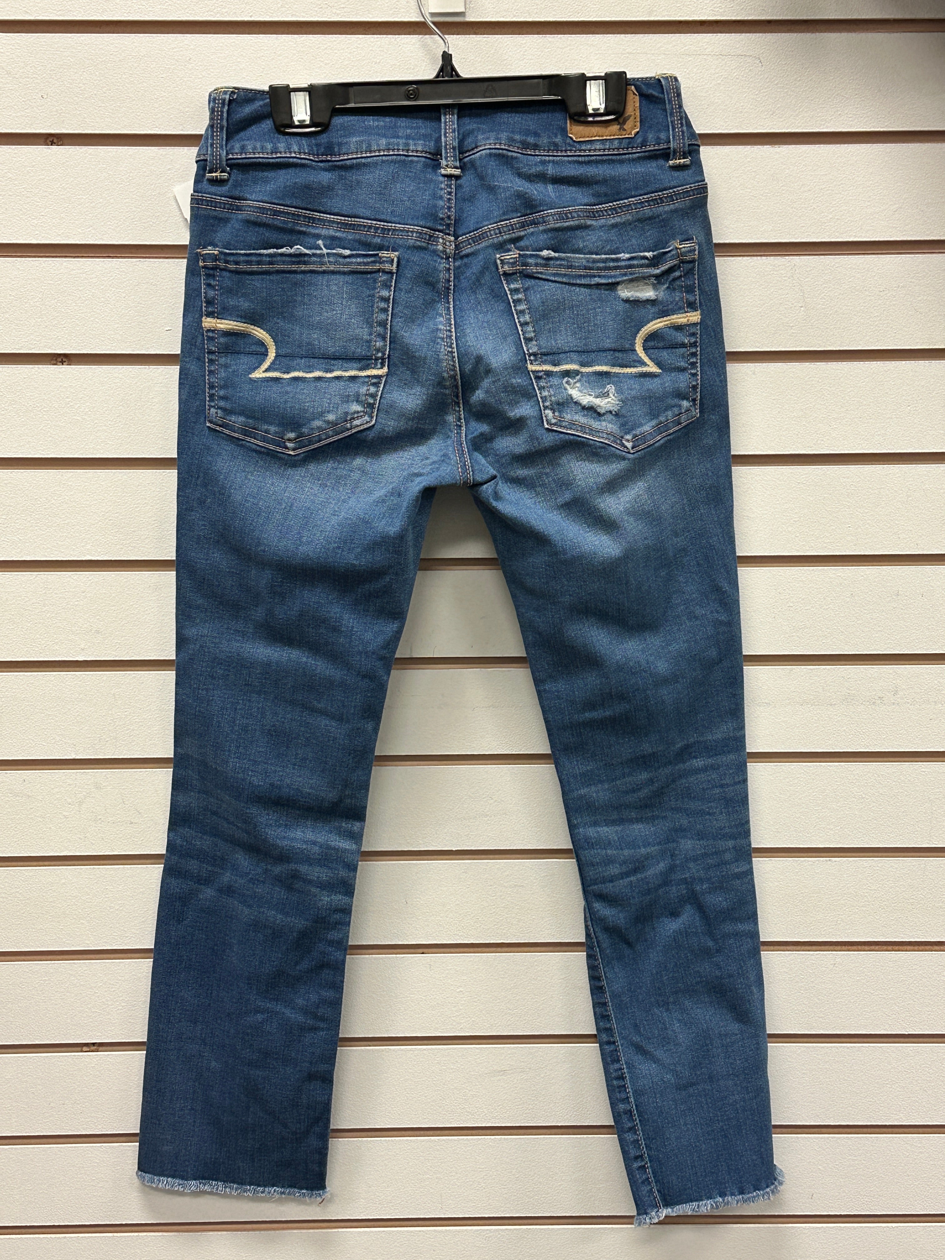 American Eagle Slim Denim/Cut work design