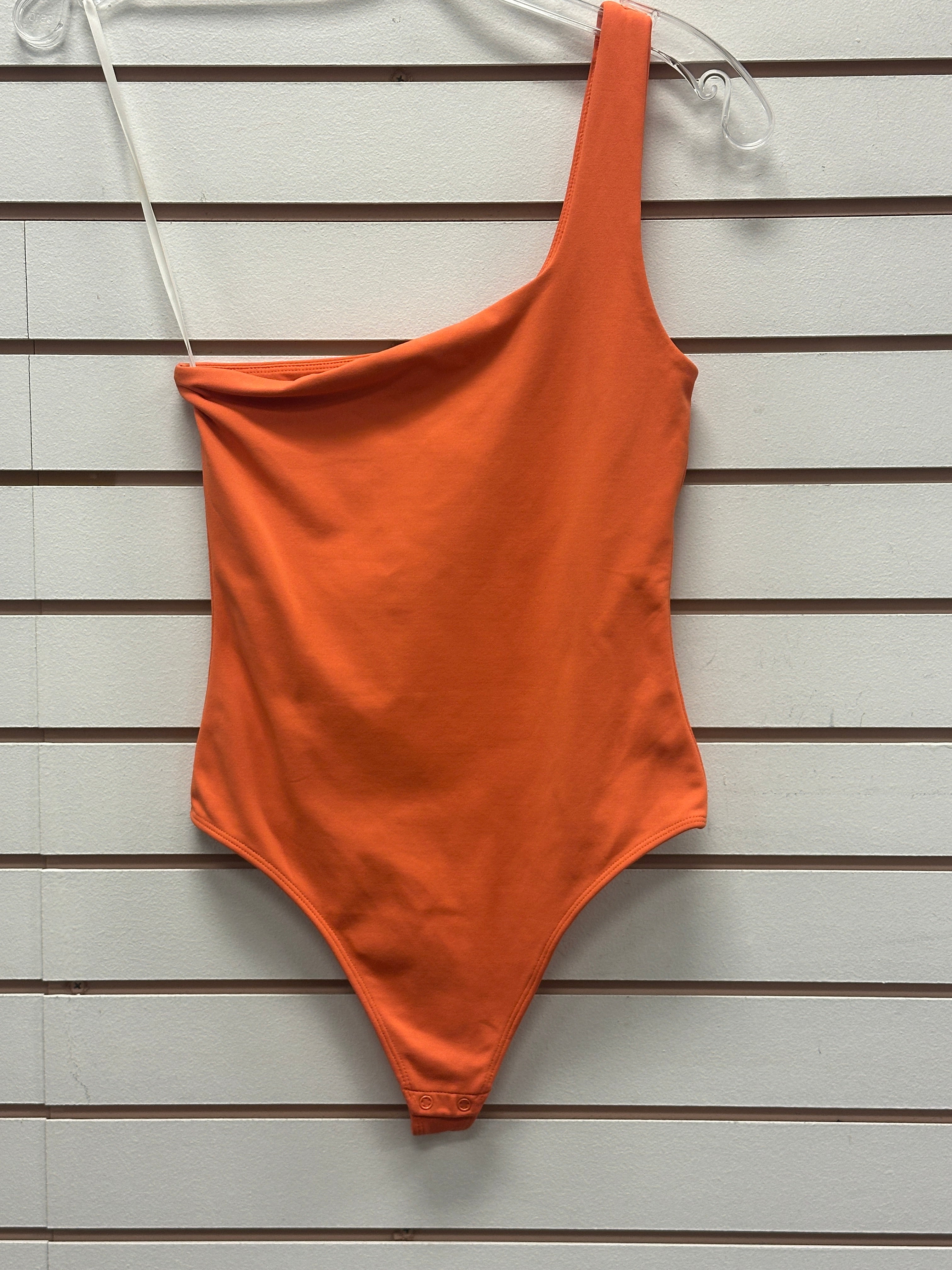 Babaton Orange One strap Bodysuit (S)